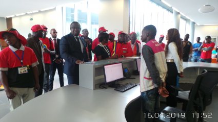 Mediateca de Luanda e Mediateca Zé Du recebem visita do 1º Secretário Interino da JMPLA, Boa Ventura Chitapa
